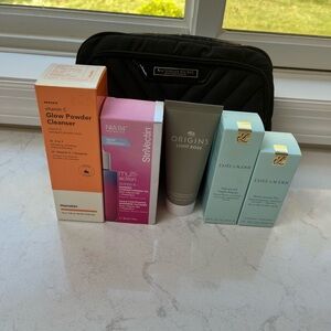 Brand New Skincare Bundle with NWT Victoria Secret Makeup Bag